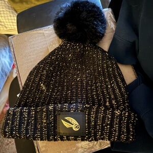 Love Your Melon Black and Gold Harry Potter Knit Pom Beanie